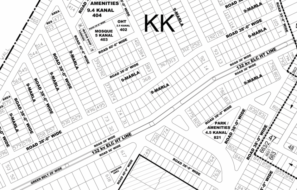 KK-43- Residential Plot For Sale In DHA Phase 4-1