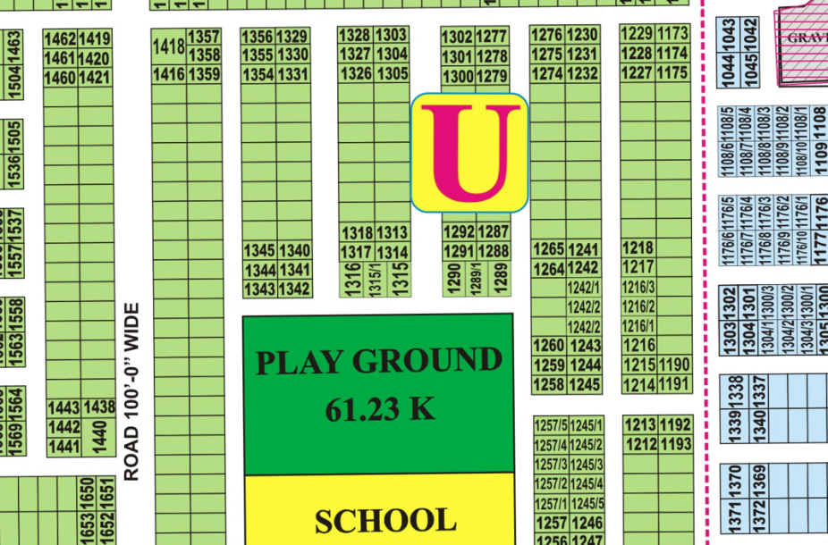 U-1287- Residential Plot For Sale In DHA Phase 7-1