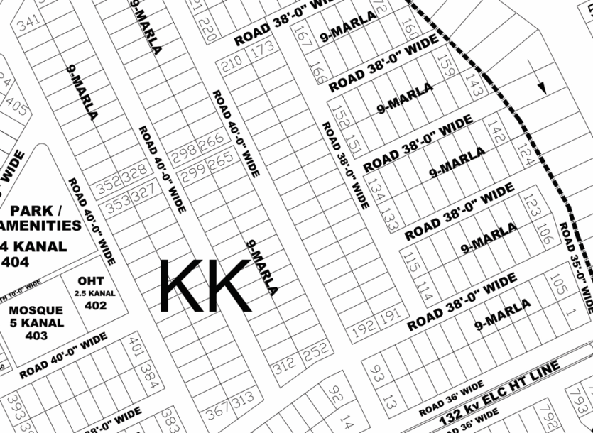 9 Marla Plot with Modern Infrastructure in DHA Phase 4, Block KK, Lahore Demand 280 Lacs-1