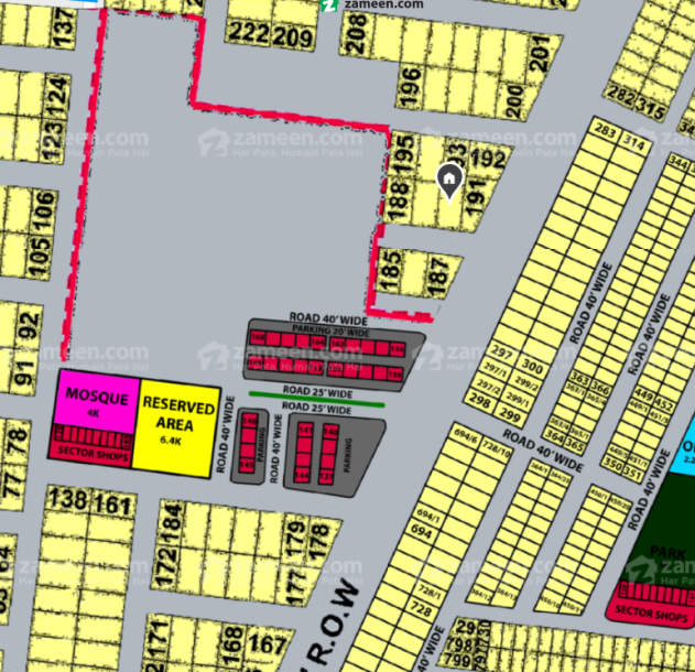 1 Kanal Plot For sale In DHA Phase 9 Prism-1