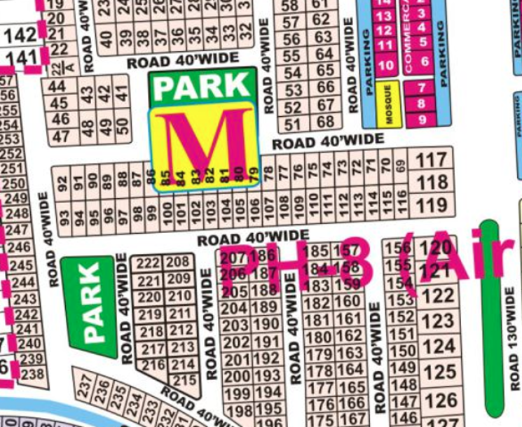 M-136- Residential Plots For Sale In DHA Phase 8 Air Avenue Lahore-1