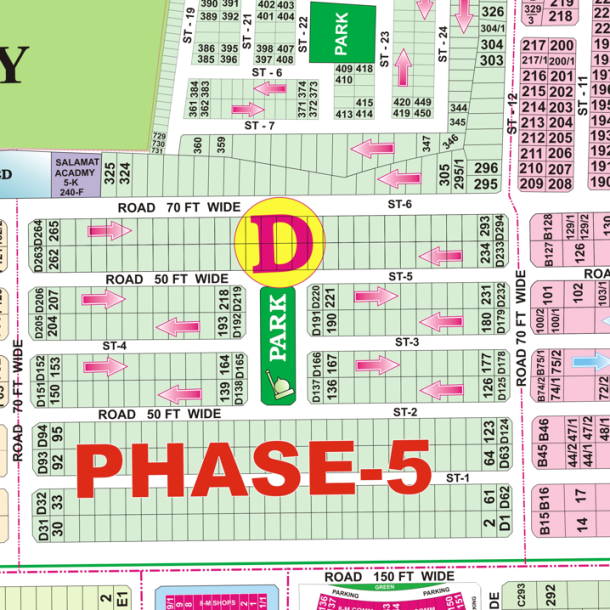 D-238 Residential Plot For Sale In DHA Phase 5-1