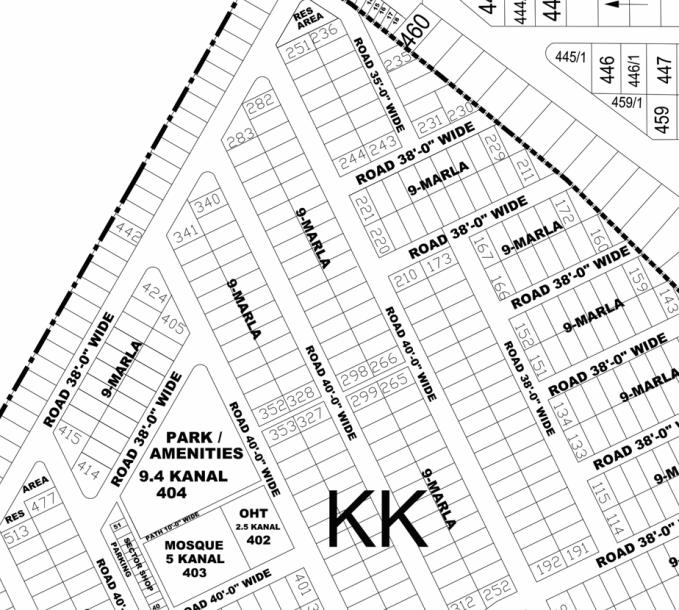 KK-268-Residential Plot For sale in DHA Phase 4, Lahore Pakistan-1