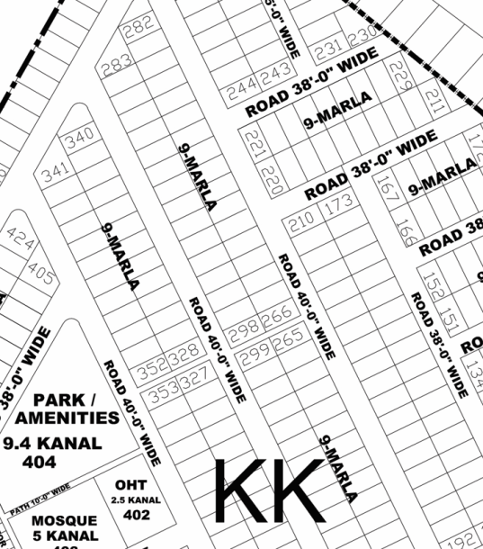 KK-288- Residential Plot For Sale In DHA Phase 4 Lahore-1