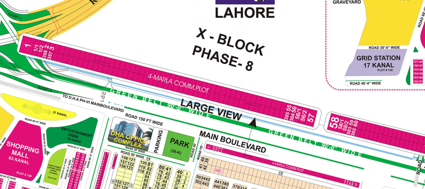 MB-309-Commercial Plot For sale in DHA Phase 6 Lahore Pakistan-1