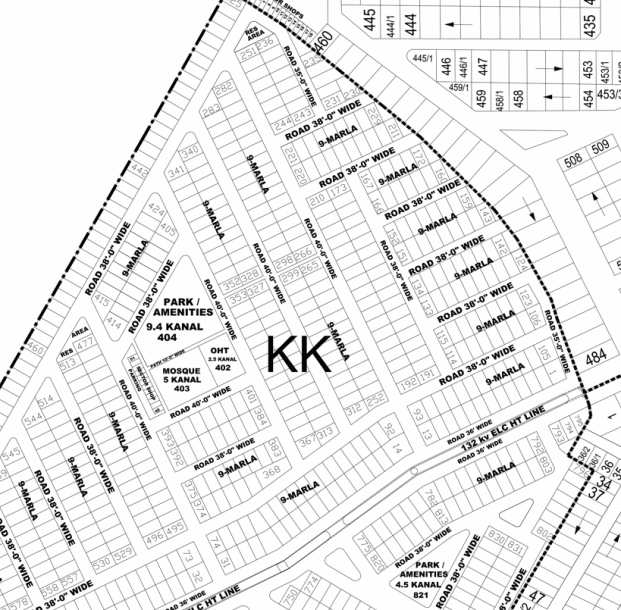 KK-410- Residential Plot For Sale In DHA Phase 4-1