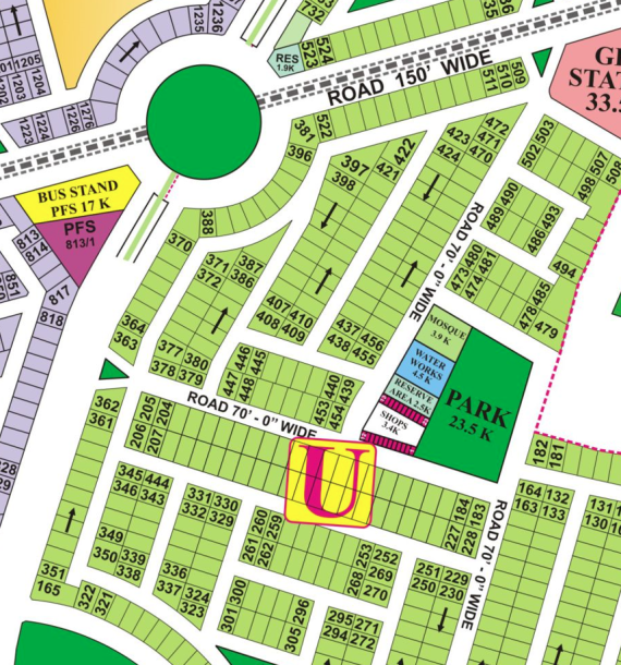 U-384- Residential Plot For Sale In DHA Phase 8-1