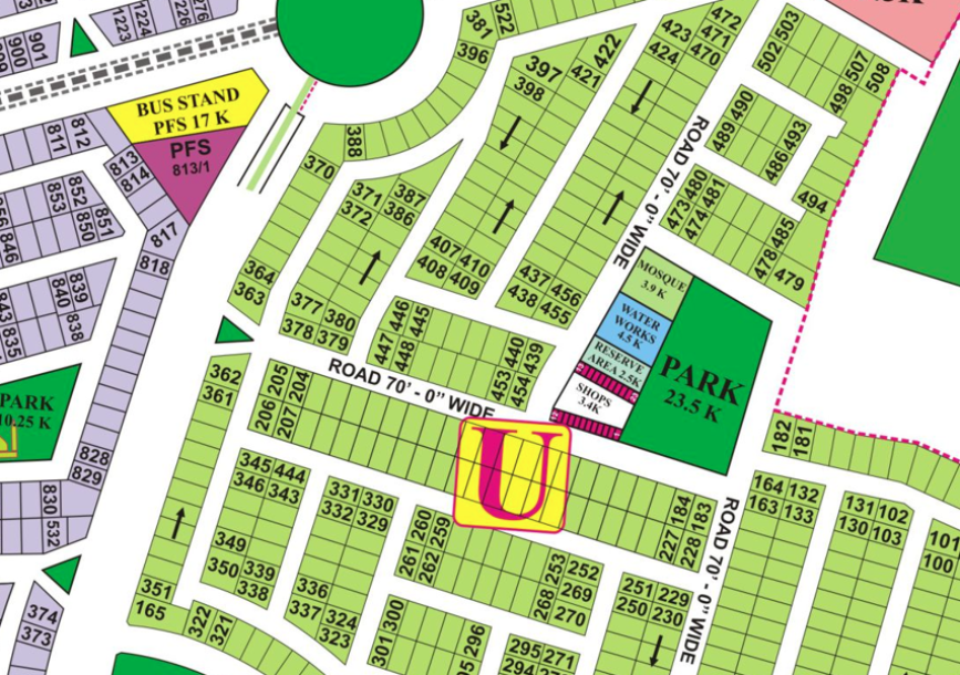 U-386+387-Pairs Residential Plots For Sale In DHA Phase 8-1