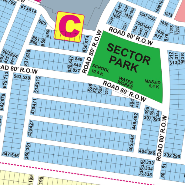 C-433- Residential Plot For Sale In DHA Phase 9 Prism-1