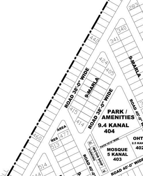 KK-547- Residential Plot For Sale In DHA Phase 4 Lahore-1