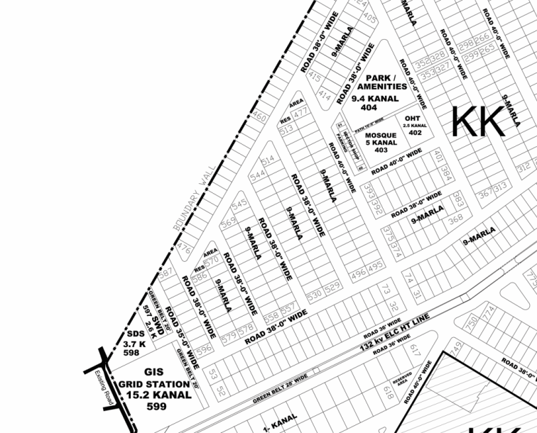 KK-543- Residential Plot For Sale In DHA Phase 4-1