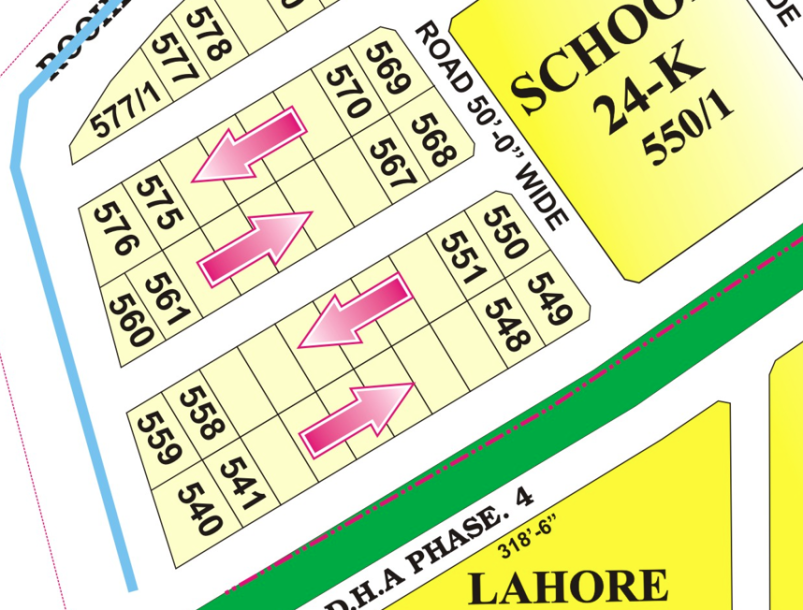 G-575-Plot For sale in DHA Phase 5, Lahore Pakistan-1