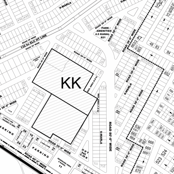 KK-771- Residential Plot For Sale In DHA Phase 4-1