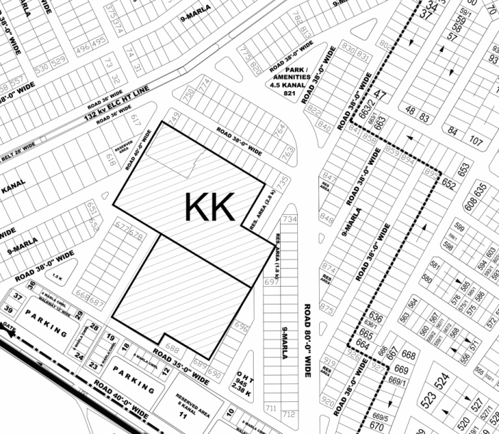 KK-694- Residential Plot For Sale In DHA Phase 4-1