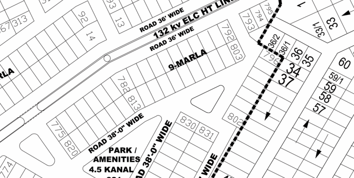 KK-805- Residential Plot For Sale In DHA Phase 4 Lahore-1