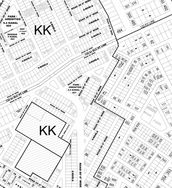 KK-938- Residential Plot For Sale In DHA Phase 4-1