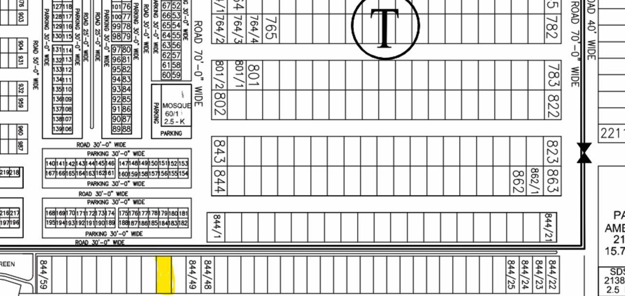 1 Kanal Plot For Sale T- 844/51 Demand 255 Lac In DHA Phase 7-1