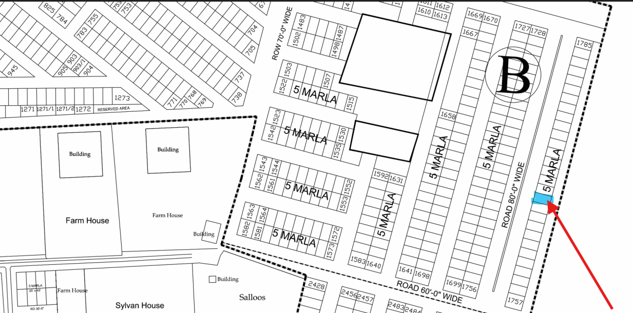 5 Marla Non Possession Plot For Sale B-1768 Demand 72 Lac In DHA 9 Town-1