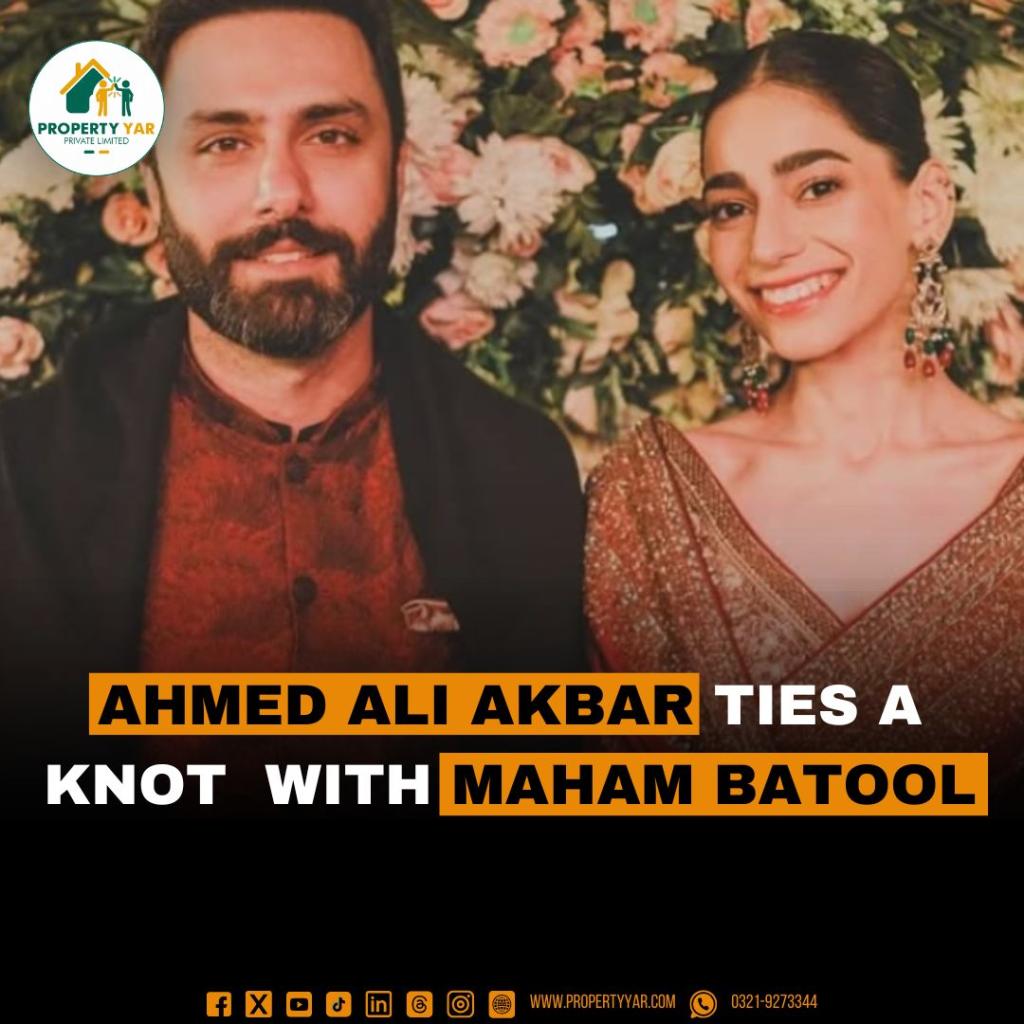 Ahmed Ali Akbar Ties a Knot with Maham Batool