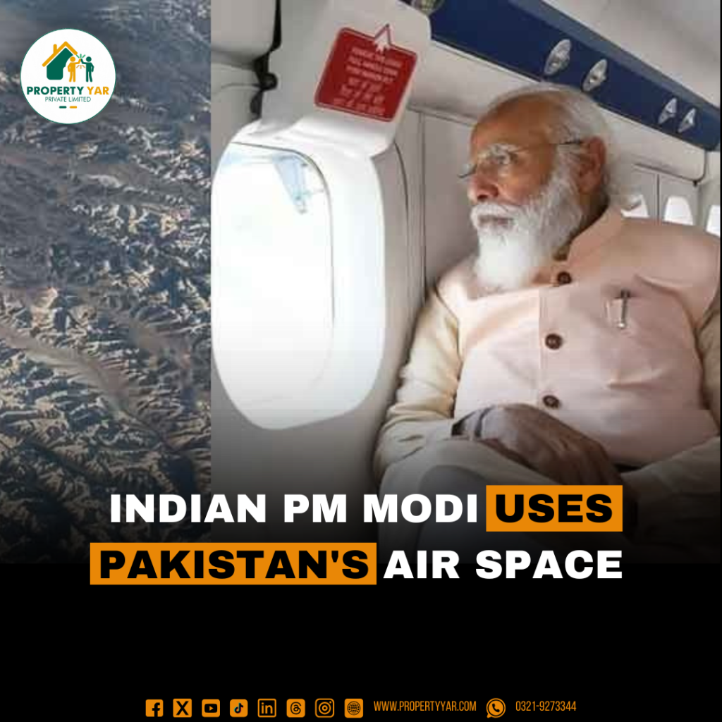 Indian PM Modi Uses Pakistan's Air Space