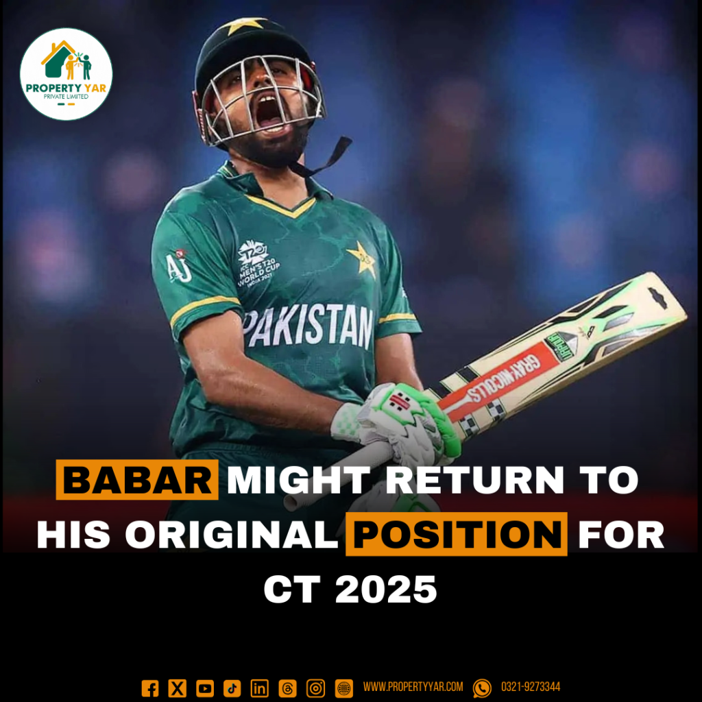 Babar Might Return To His Original Position For CT 2025