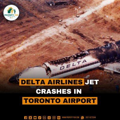 Delta Airlines Jet crashes in Toronto Airport.