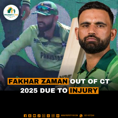 Fakhar Zaman out of CT 2025 due to Injury