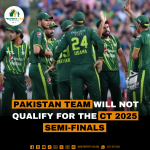 The Pakistan team will not qualify for the CT 2025 semi-finals