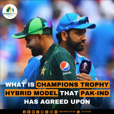 What is Champions Trophy Hybrid Model that Pak-Ind has agreed upon