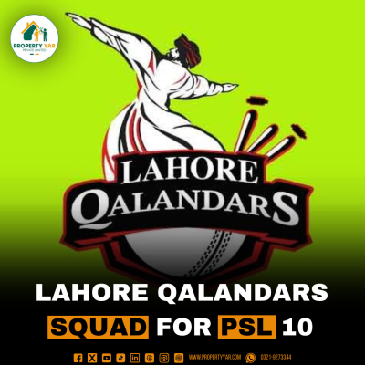 Lahore Qalandars Squad for PSL 10.