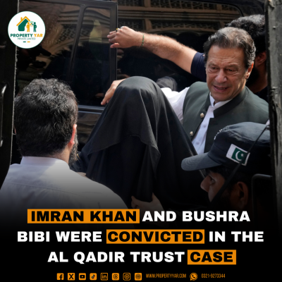 Imran Khan and Bushra Bibi were convicted in the Al Qadir Trust case.