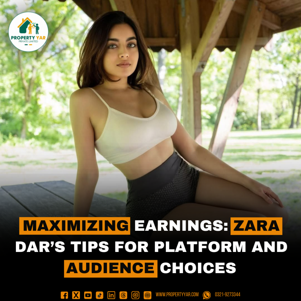 Maximizing Earnings: Zara Dar’s Tips for Platform and Audience Choices