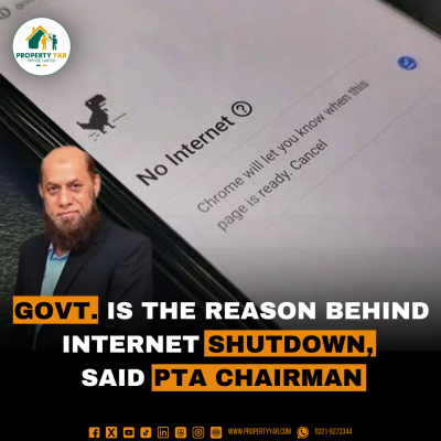 The government is the reason behind the Internet shutdown, said the PTA chairman.