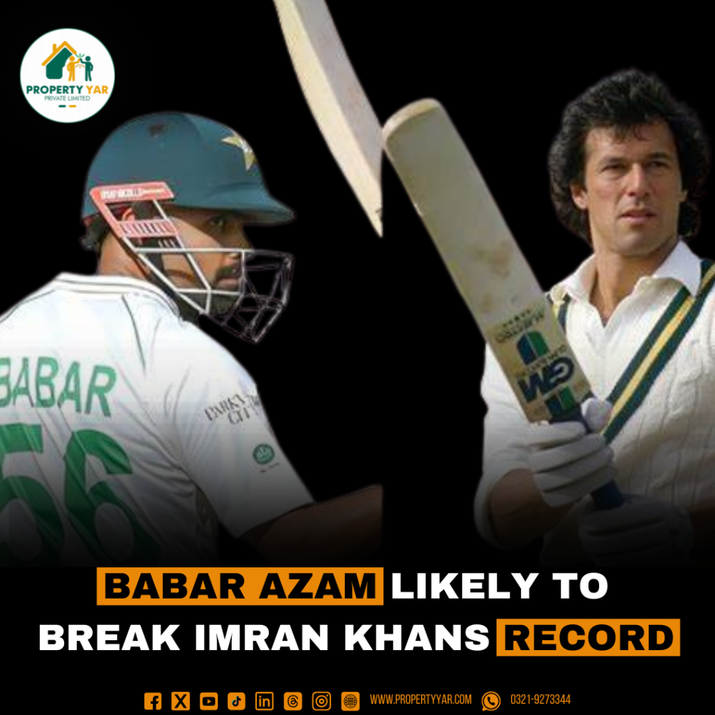 Babar Azam likely to break Imran Khans record.