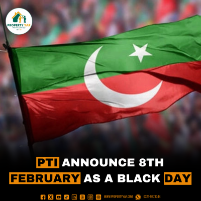 PTI announces 8th February as a Black day.