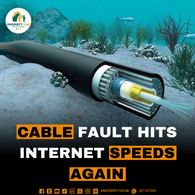 Internet speeds are down again due to a submarine cable fault.