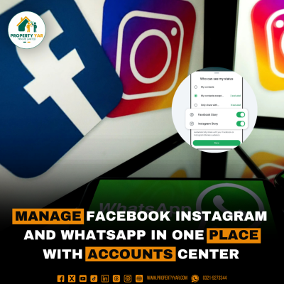 Manage Facebook, Instagram, and WhatsApp in one place with Accounts Center.