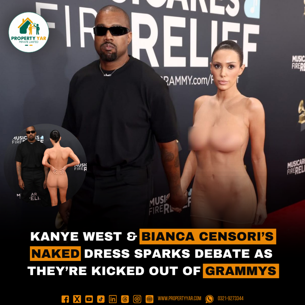 Kanye West & Bianca Censori’s naked dress sparks debate as they’re kicked out of Grammys