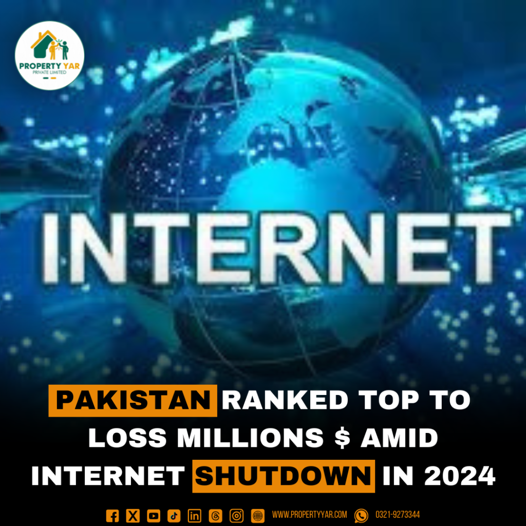 Pakistan got the top rank for the loss accrued due to the Internet shutdown in 2024.