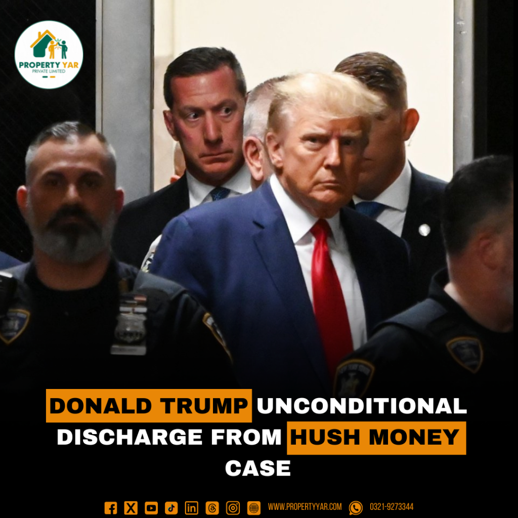 Donald Trump unconditional discharge from Hush Money case.