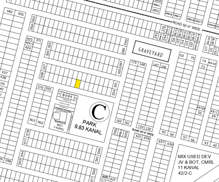 5 Marla Plot For Sale C- 345 Lac Demand 106 Facing Park Senter Location In DHA Phase 9 Town-1