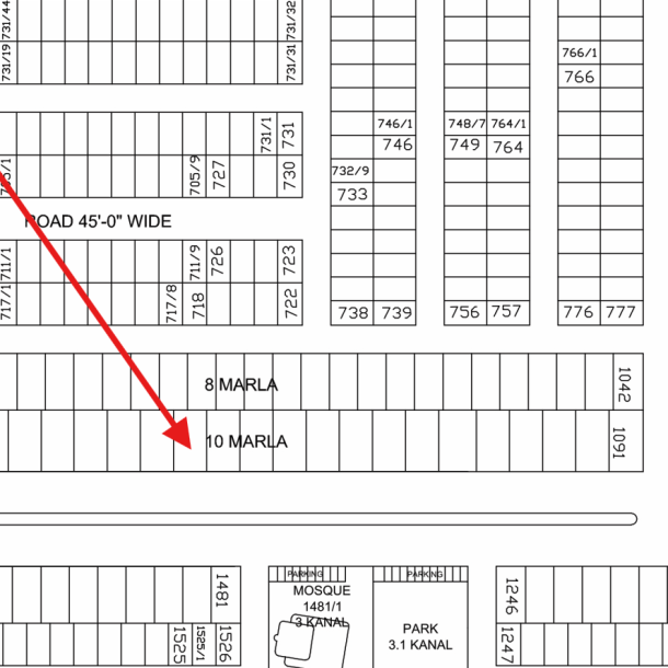 10 Marla Residential Plot For Sale D-1078 Demand 225 Lac In DHA Phase 9 town-1