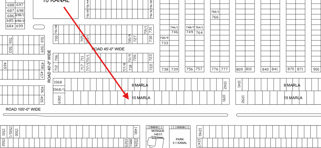 10 Marla Residential Plot For Sale D-1078 Demand 225 Lac In DHA Phase 9 town-1