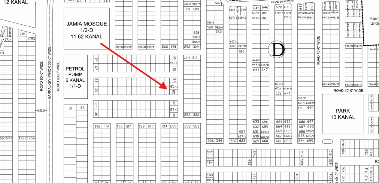 5 Marla Residential Plot For Sale D-86 Demand 105 Lac In DHA Phase 9 town-1