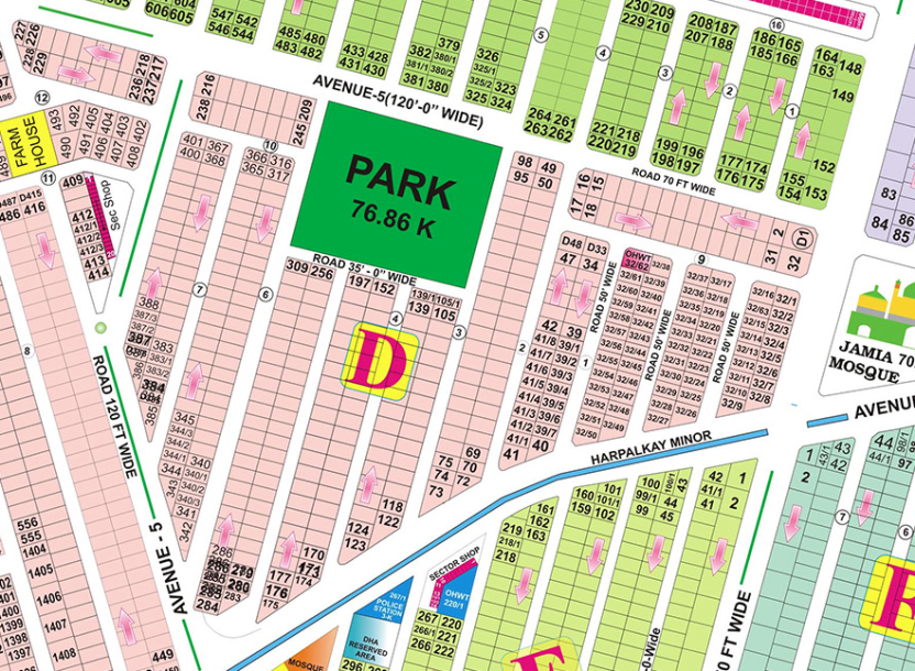 D-41/1- Residential Plot For Sale In DHA Phase 6-1