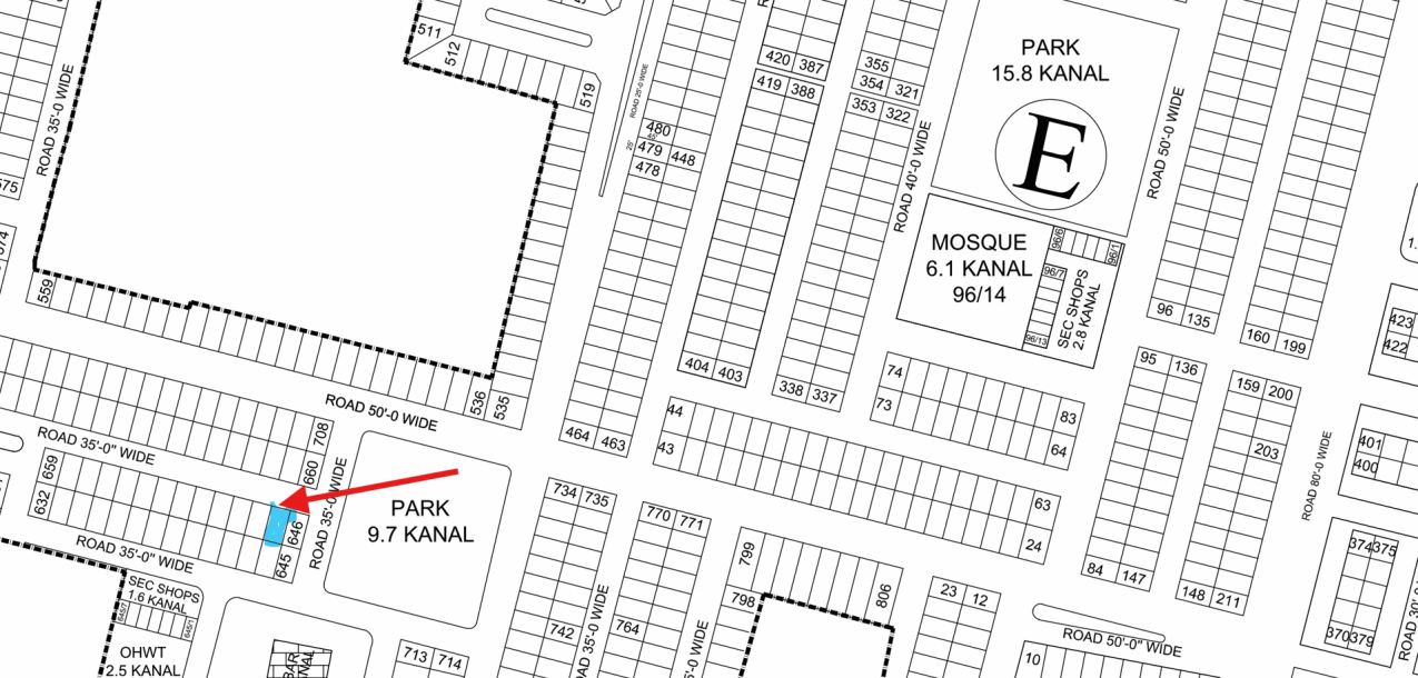 7 Marla Residential Plot For Sale E - 674 Demand 95 Lac In DHA Phase 9 Town-1