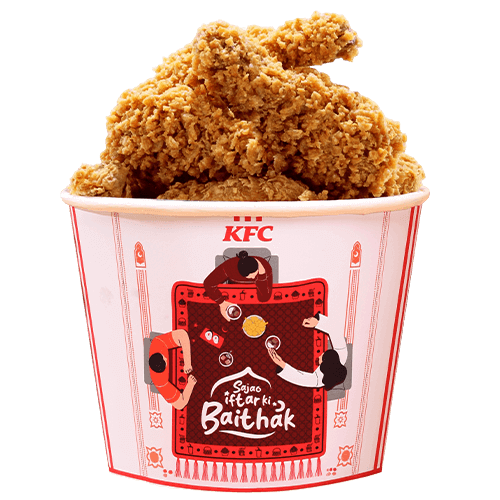 2) KFC's Leg Piece Bucket cost at PKR 1590 and it offers 9 fried drumsticks exclusive for the month of Ramadan 2025 in Lahore and across Pakistan.