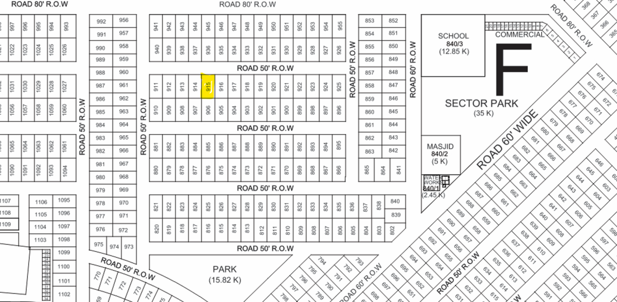 1 Kanal residential Plot For Sale In DHA Phase 9 Prism-1