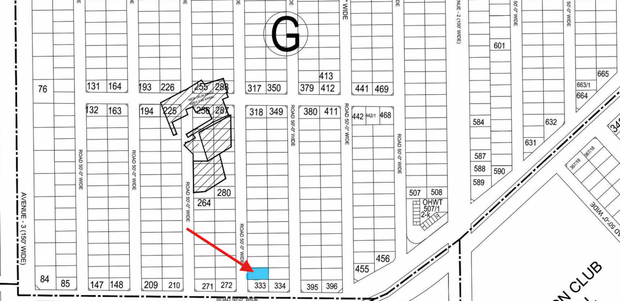 1 Kanal Next too Corner Plot For sale G - 332 Demand 540 Lac In DHA Phase 6-1