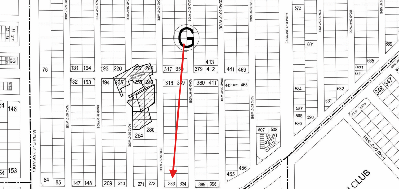 1 Kanal Residential Plot For Sale G - 332 Demand 540 Lac In DHA Phase 6-1